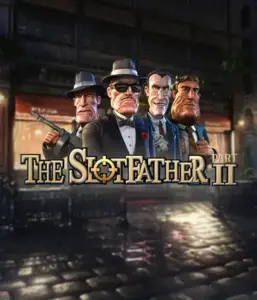 Dive into the shadowy world of The Slotfather Part II game by Betsoft, showcasing a lineup of iconic mafia characters in front of a moody urban backdrop. This graphic portrays the intense theme of the mafia underworld with its vivid character design and evocative setting. Great for players attracted to mafia stories, delivering a thrilling gaming experience. 