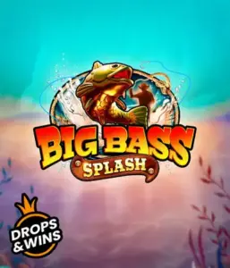 Get hooked on the action-packed world of the Big Bass Splash game by Pragmatic Play, showcasing a dynamic fish leaping out of water. This graphic captures the spirit of fishing with vivid visuals and energetic text. Perfect for fishing enthusiasts, delivering a fun-filled experience. 